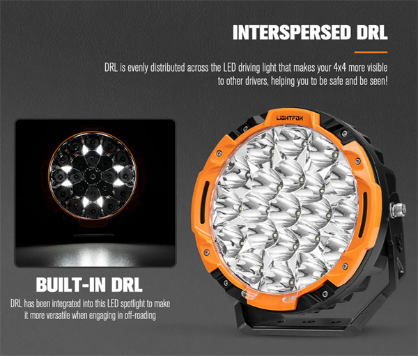 Lightfox Starrix 7inch LED Driving Light 1Lux@1,287M IP68 15,366 lumen - 5 Years Warranty