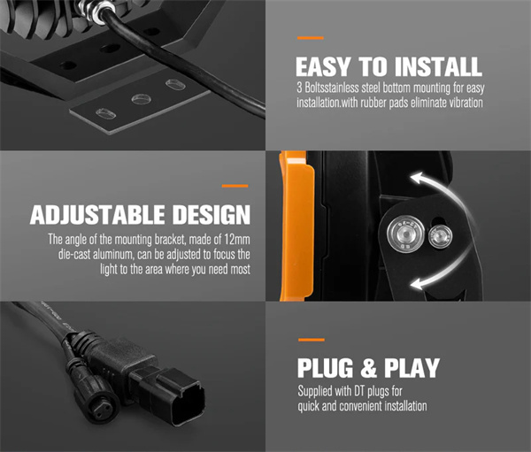 Lightfox Starrix 7inch LED Driving Light 1Lux@1,287M IP68 15,366 lumen - 5 Years Warranty