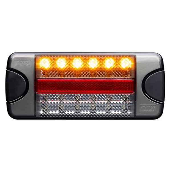  Roadvision LED Rear Combination Lamp 10-30V Stop/Tail/Ind/Rev/ Ref Surface Mount 218x92mm - 5 Years Warranty