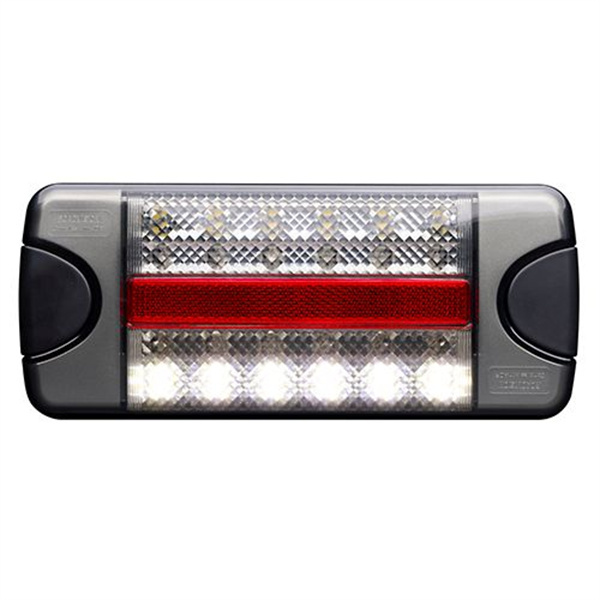  Roadvision LED Rear Combination Lamp 10-30V Stop/Tail/Ind/Rev/ Ref Surface Mount 218x92mm - 5 Years Warranty
