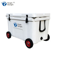 78QT rotomolded ice chest cooler,rolling cooler,wheeled cooler