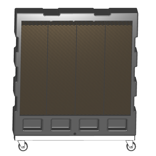 Industrial evaporative air cooler