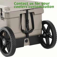 Coolers on wheels cart kit