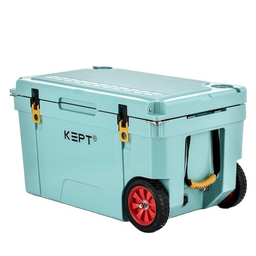 Boright 65QT large rotomolded Ice cooler box with wheels