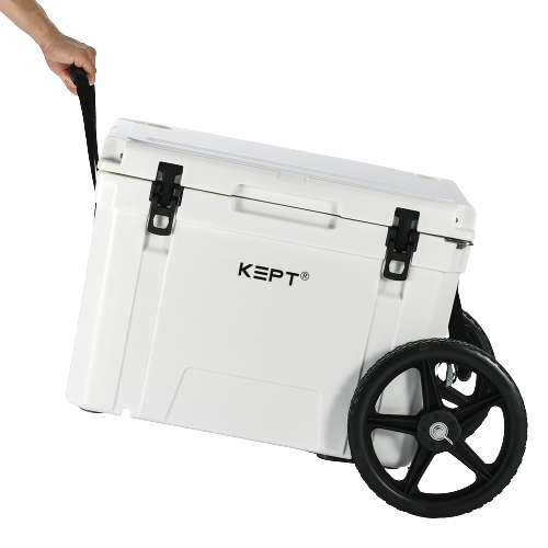 65QT Rotomolded Coolers on wheels cart