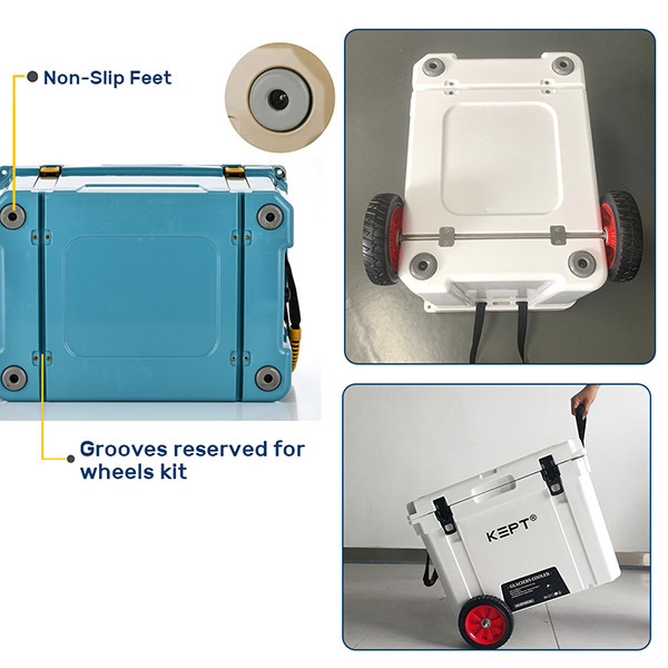 65QT rotomolded camping fishing Ice cooler box,wheels available