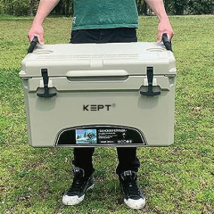 52QT rotomolded hard ice cooler box