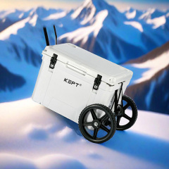 65QT Rotomolded Coolers on wheels cart