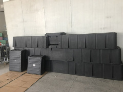 Rotomolded feed trough for cattle customized