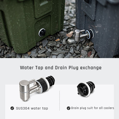 2.5 Gallon rotomolded drink water cooler with tap,not only a jug,also a cooler