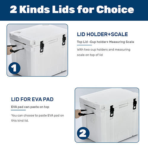 45QT rotomolded ice chest camping cooler,wheels for choice