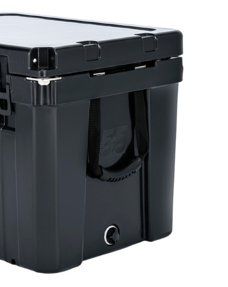 55QT Rotomolded Camping Cooler with EVA Pad and Wheel Options