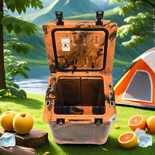 33QT rotomolded camping cooler box with camo color