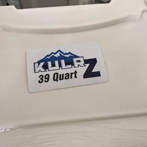 PVC sticker for colorful logo
