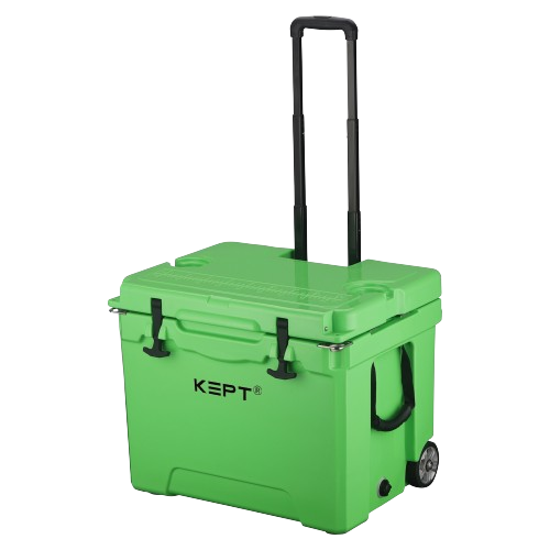 45QT Rotomolded Wheeled Ice Cooler with Telescopic Handle