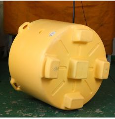 Round 630L rotationally molded insulated fish box cooler container