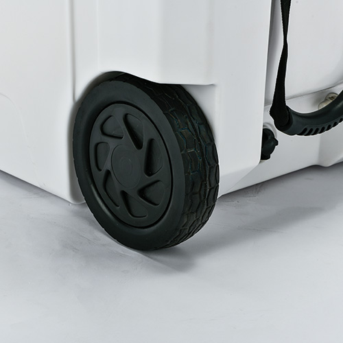 Heavy-Duty Boright 110QT rotomolded Cooler with Wheels and arm handle