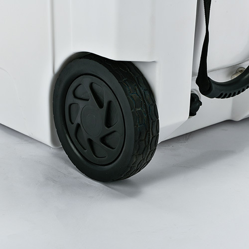 Heavy-Duty Boright 110QT rotomolded Cooler with Wheels and arm handle