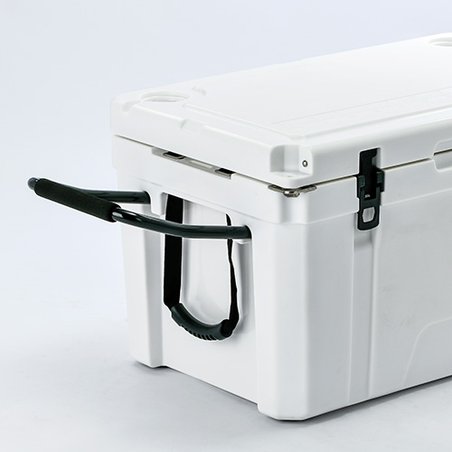 Heavy-Duty Boright 110QT rotomolded Cooler with Wheels and arm handle