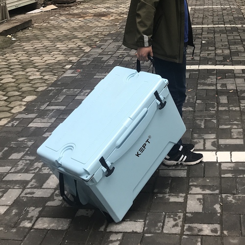 Boright 72QT Rotomolded Cooler Box with Wheels – Heavy-Duty Outdoor Cooler for Camping, Fishing & Beach Adventures