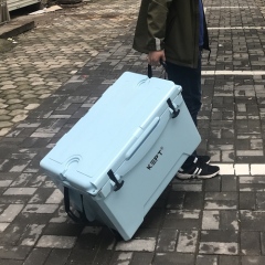 Boright 72QT Rotomolded Cooler Box with Wheels – Heavy-Duty Outdoor Cooler for Camping, Fishing & Beach Adventures