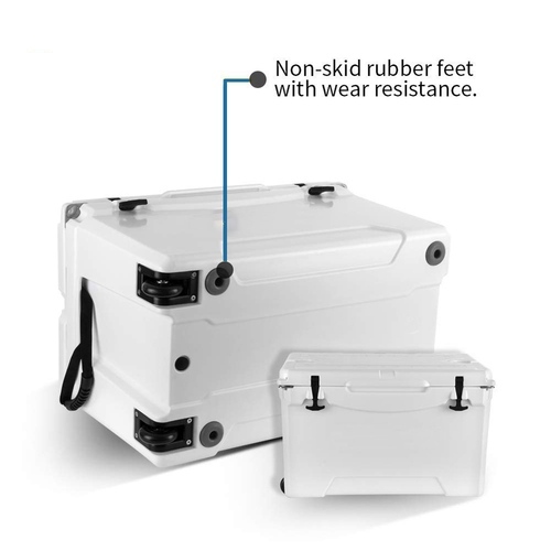 Boright 72QT Rotomolded Cooler Box with Wheels – Heavy-Duty Outdoor Cooler for Camping, Fishing & Beach Adventures