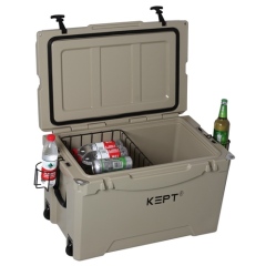 Boright 72QT Rotomolded Cooler Box with Wheels – Heavy-Duty Outdoor Cooler for Camping, Fishing & Beach Adventures