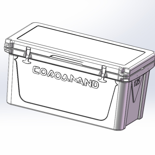 125QT Customizable Rotomolded Cooler Box