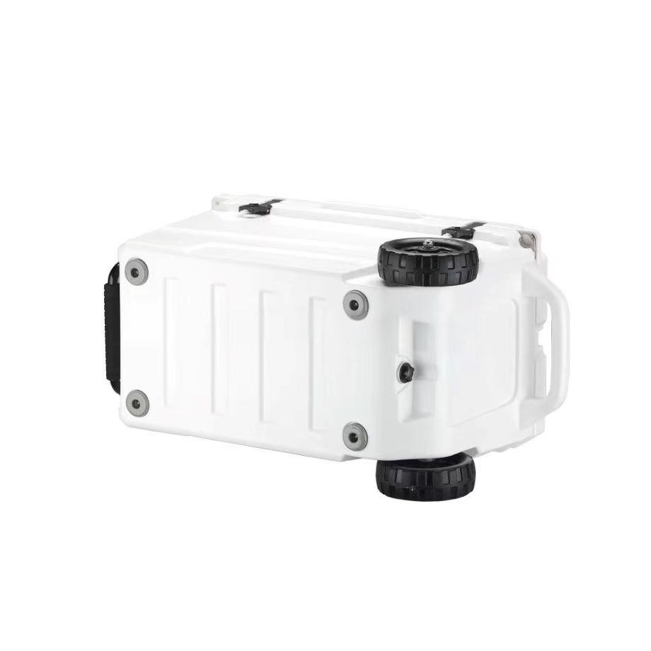 55QT Wheeled Rotomolded Cooler with foad-down Aluminum Handle – Factory-Direct Heavy-Duty Ice Box for Outdoor Adventures