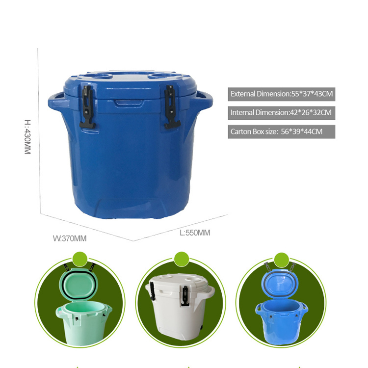 27QT Rotomolded Round Cooler – Best Ice Chest for Camping