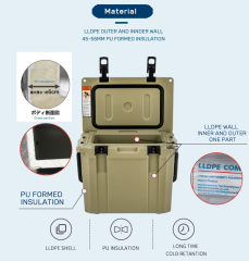 Boright 13QT Rotomolded Cooler – Premium Ice Chest with Aluminum Handle & Nylon Grip