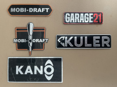 Custom Aluminum Adhesive Label for Rotomolded Cooler Branding