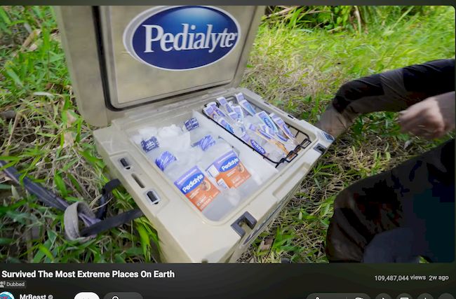 65QT rotomolded cooler opened in rainforest conditions during extreme outdoor survival challenge
