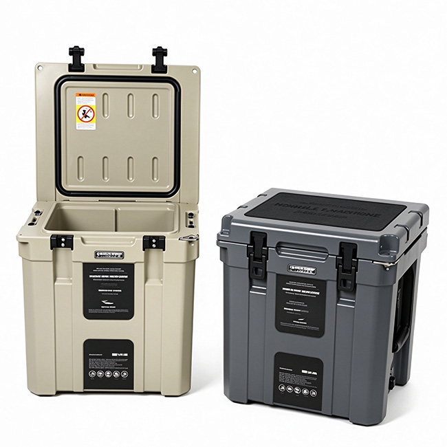 Boright 33QT hard cooler recessed flat-top lid with custom EVA seat pad