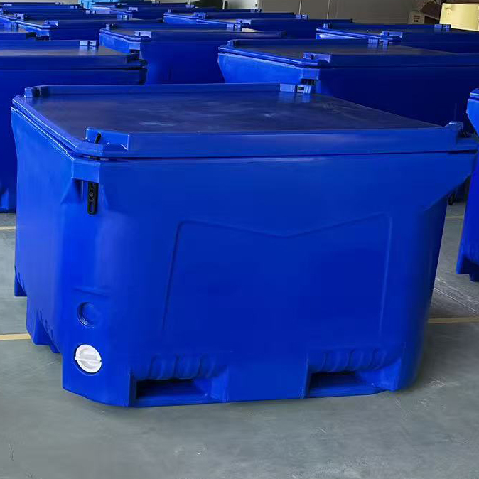 Commercial Seafood Transport Container 800L Stackable with Lid