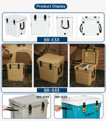 New style of 33QT rotomolded ice camping cooler box