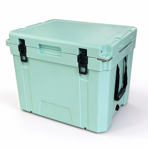55QT Rotomolded Camping Cooler with EVA Pad and Wheel Options