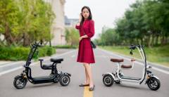 YIDI Mini Electric Tricycle 400W 48V Electric Trike With Child Seat
