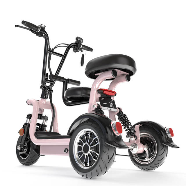 YIDI Mini Electric Tricycle 400W 48V Electric Trike With Child Seat