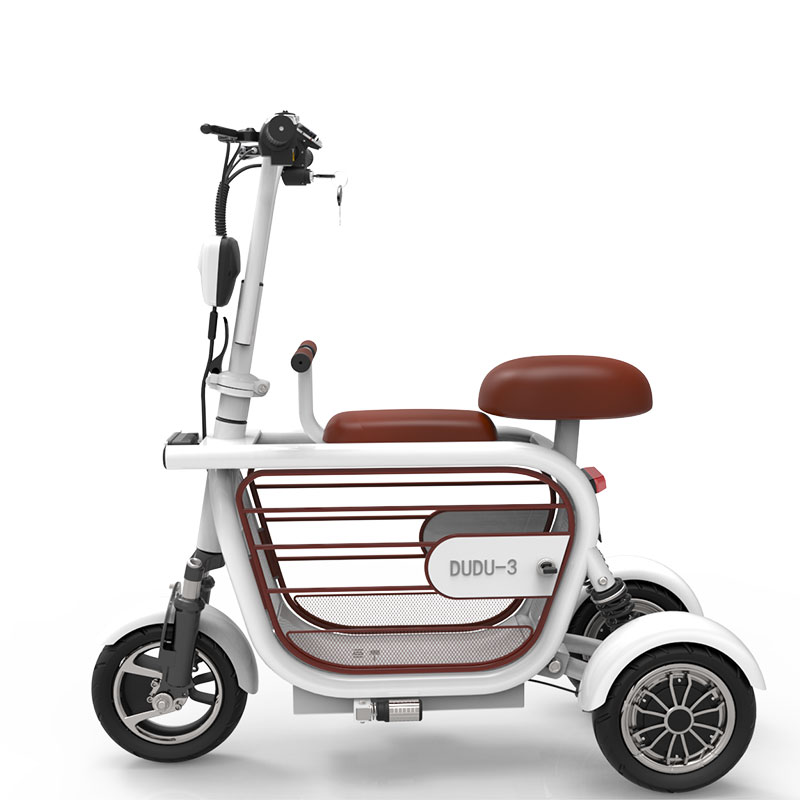 YIDI New Style Electric 3 Wheel Bike Electric Hybrid Bike Fat Tire Electric Moped Parent child