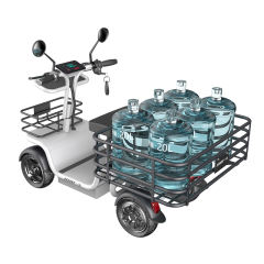 YIDI Mini Cargo Motor Dual Motor Drive Four-wheels Cargo Electric Scooter