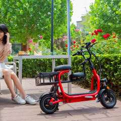 Yidi OEM Electric Bicycle 48v Lithium Battery Foldable Electric Bike With Child Seat And Basket