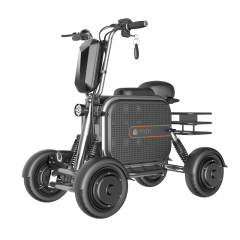 Factory Wholesale YIDI New Design 500W Folding 4 Wheel Elderly Electric Mobility Mini Moped With Pet Basket