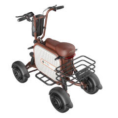 Factory Wholesale YIDI New Design 500W Folding 4 Wheel Elderly Electric Mobility Mini Moped With Pet Basket