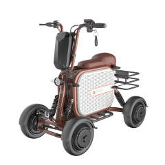 Factory Wholesale YIDI New Design 500W Folding 4 Wheel Elderly Electric Mobility Mini Moped With Pet Basket