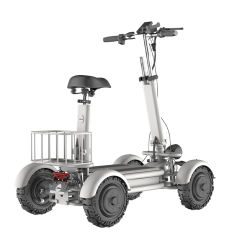 YIDI丨1000W Dual Rear Motor 4-Wheel Off-Road Electric Scooter - Beach Folding Mobility Scooter for B2B Wholesalers