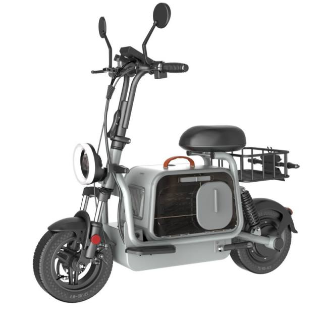Travel with Pet Scooter 48v 400w/800w Motor 11 Inch Tire Electric Scooter With Cat Box