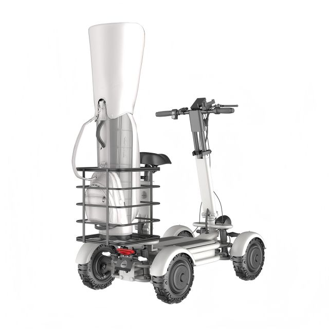 YIDI丨1000W Dual Rear Motor 4-Wheel Off-Road Electric Scooter - Beach Folding Mobility Scooter for B2B Wholesalers