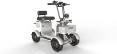 2025 New Arrival Electric Scooter 250w 500w Dual Motors Four Wheeler Strong Torque Scooter Electric Adult