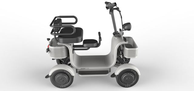 2025 New Arrival Electric Scooter 250w 500w Dual Motors Four Wheeler Strong Torque Scooter Electric Adult